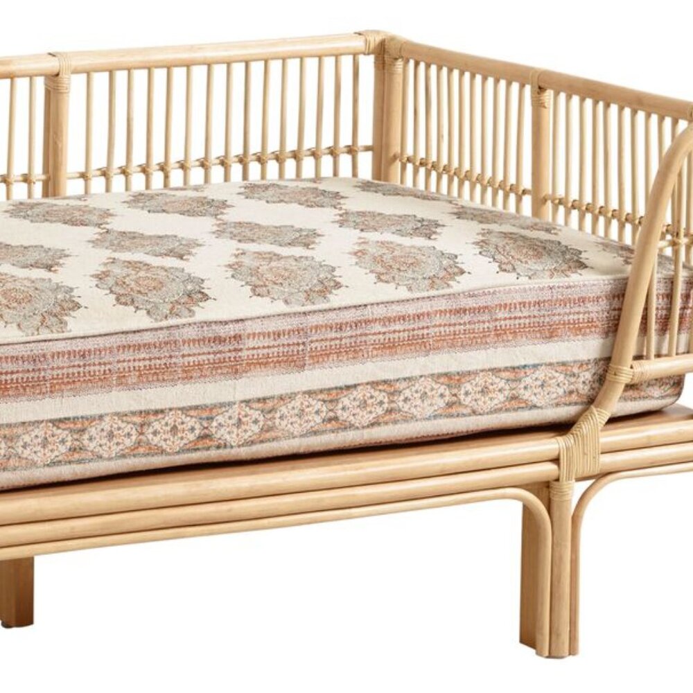 Boho Moroccan Heavyweight Twin Daybed Mattress Cover Made in India NEW